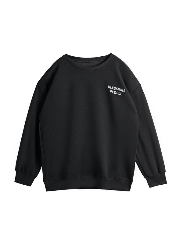 Sudadera con estampado de forma de luna para hombre-1