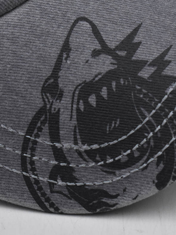 Gorra de béisbol con bordado de letras desgastadas y lavadas-1