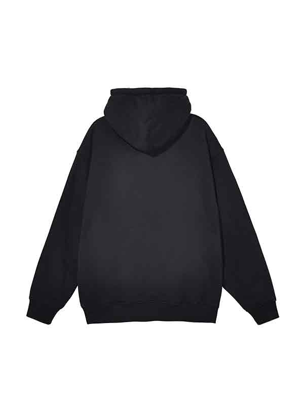 Sudadera extragrande gruesa con estampado de calle para hombre-1