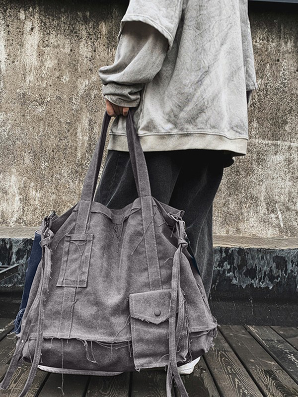 Bandolera grande con borde sin rematar-3