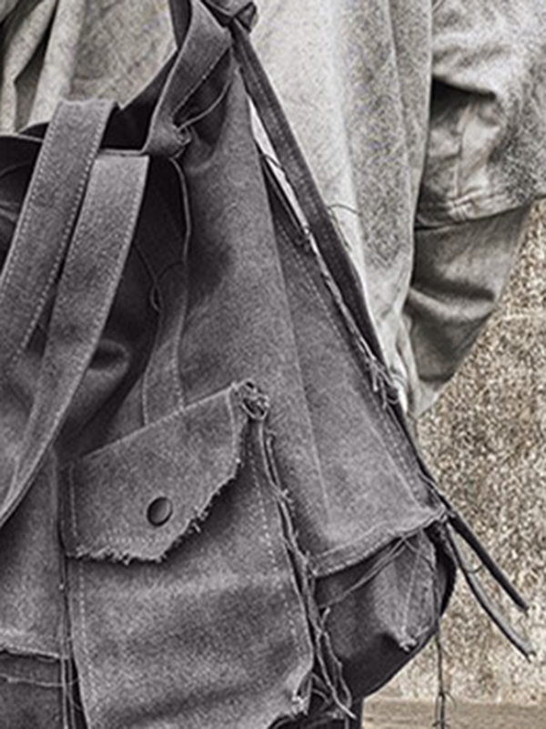 Bandolera grande con borde sin rematar-1