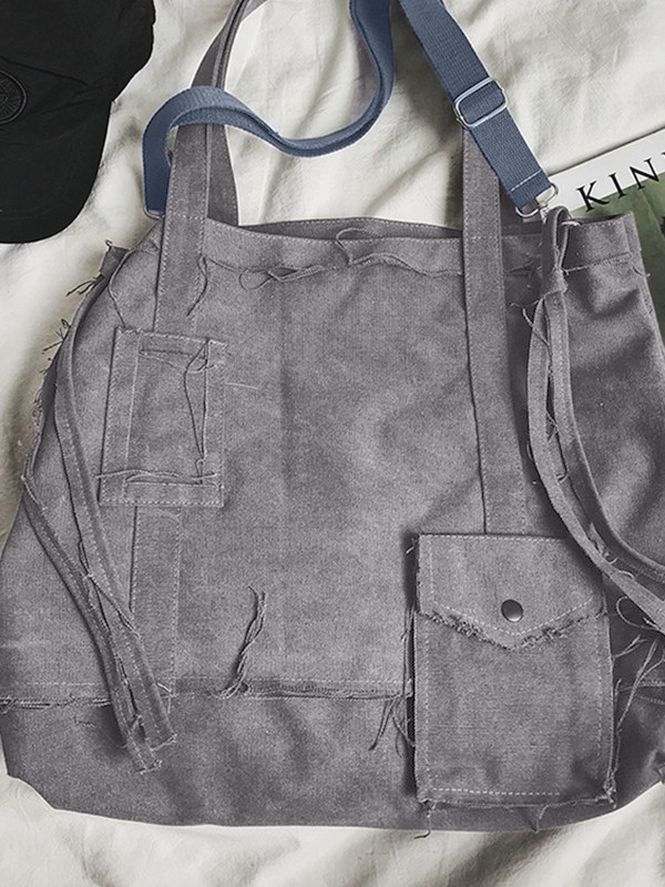 Bandolera grande con borde sin rematar-5