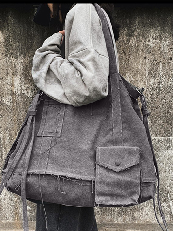 Bandolera grande con borde sin rematar-2