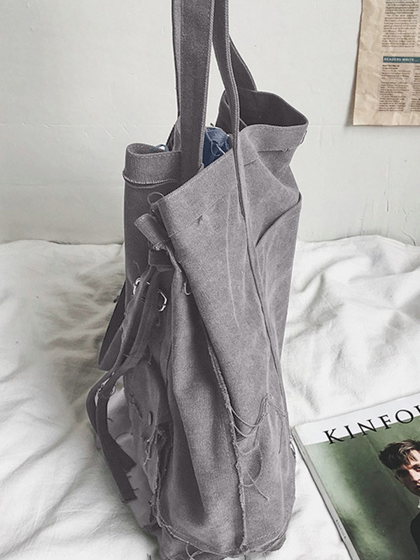 Bandolera grande con borde sin rematar-7