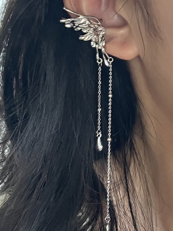 Puños de oreja de mariposa de hadas con borlas-1