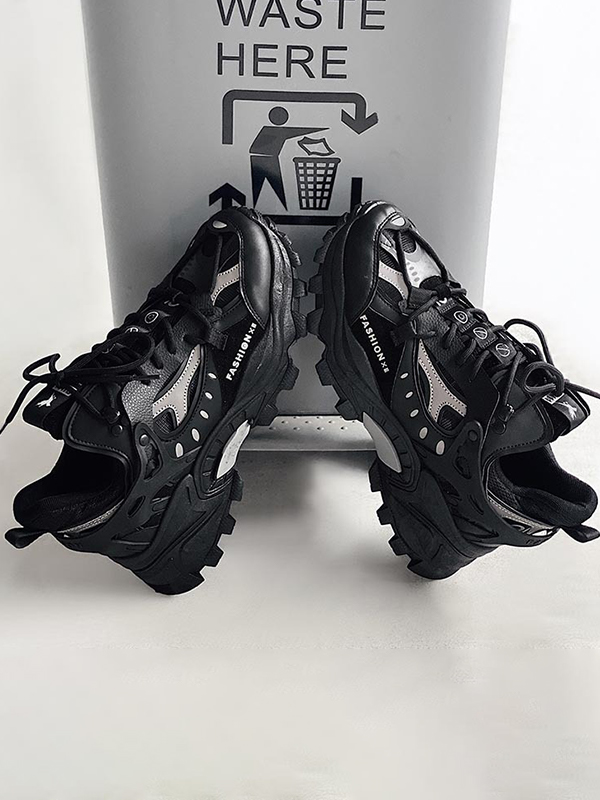 Zapatillas de deporte con plataforma de malla para hombre-5