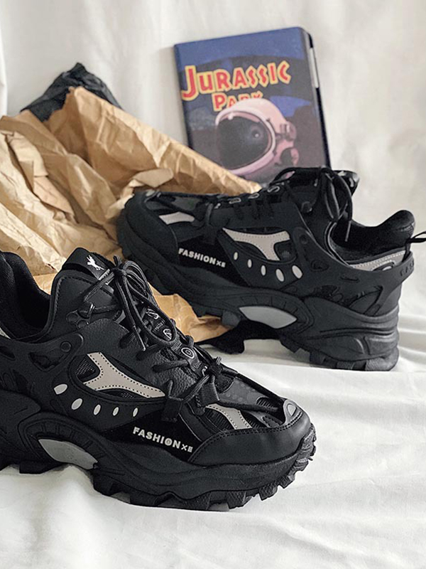 Zapatillas de deporte con plataforma de malla para hombre-3