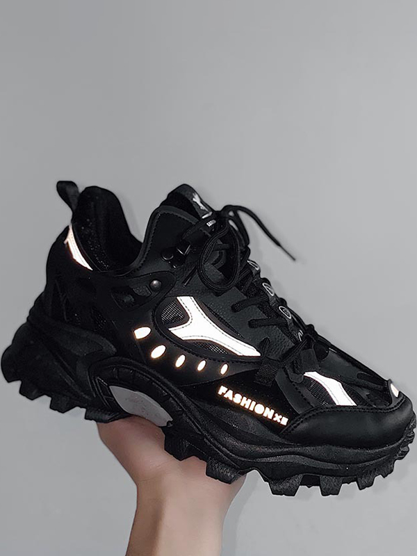 Zapatillas de deporte con plataforma de malla para hombre-1