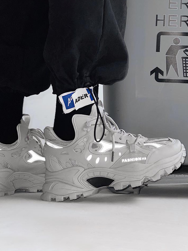 Zapatillas de deporte con plataforma de malla para hombre-1